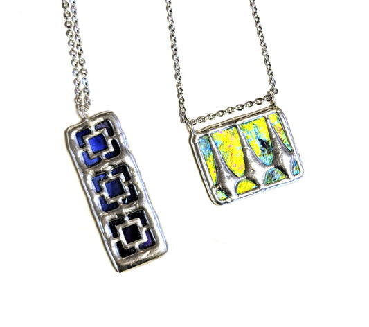 Mid-Century Modern Overlay Necklaces